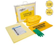 10 Liter Chemical Spill Kit in Transparent Carry Bag