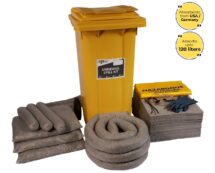 120 Liter Universal Spill Kit in Wheelie Bin