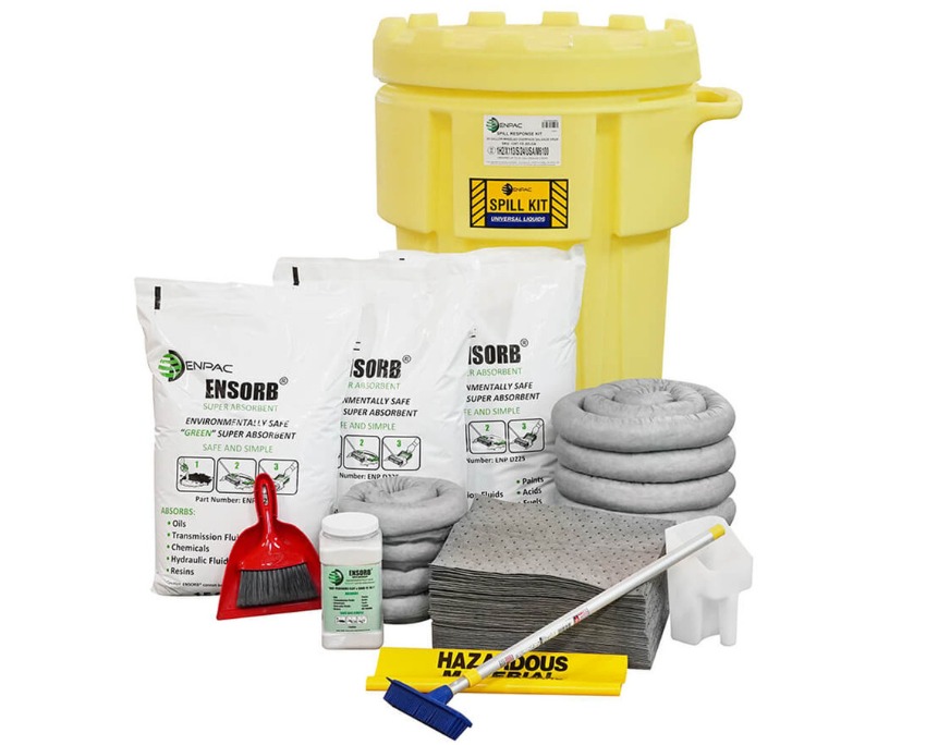 ENSORB Granular Spill Kit in 95 Gallon Wheeled Salvage Drum 