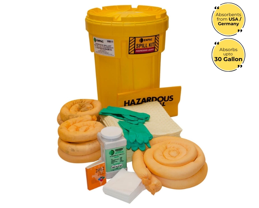 30 Gallon Chemical Spill Kit in ENPAC Salvage Drum