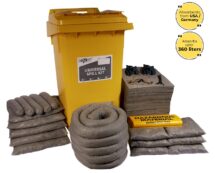 360 Liter Universal Spill Kit in Wheelie Bin