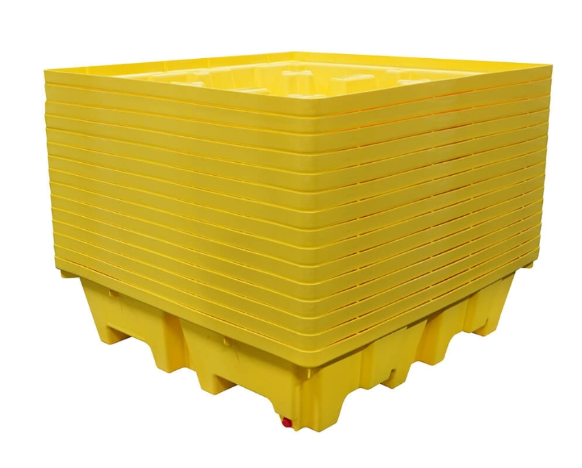 4 Drum Spill Pallet, Slim-Line, Nestable