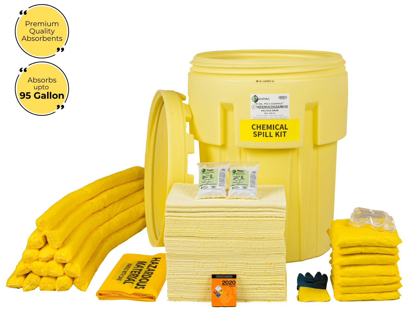 Spill Kit Refill 55 Gallon Spill Kit Drums Oil Hazmat Universal Spill Kit Refill 55 Gallon Spill Kit Drums Oil Hazmat Universal