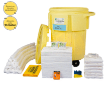 95 Gallon Oil Spill Kit in ENPAC Wheeled Salvage Drum
