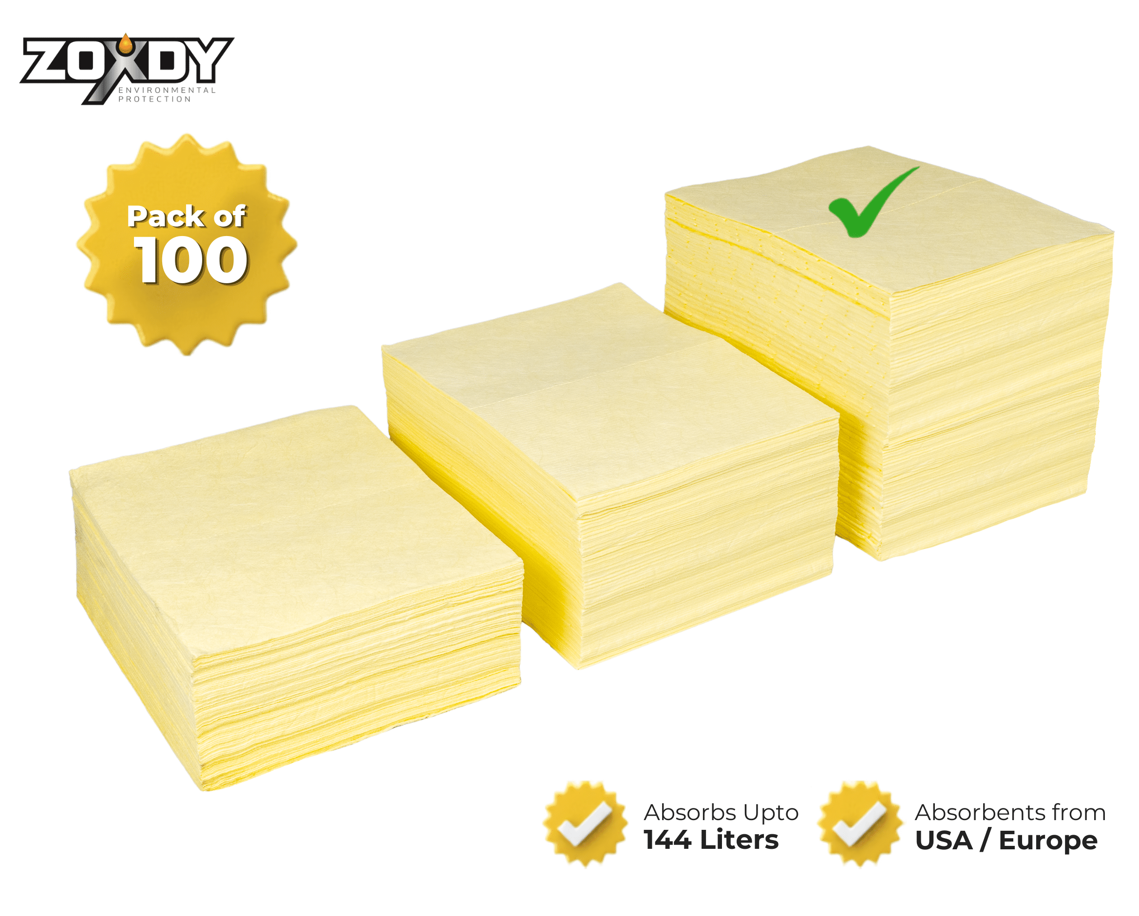 chemical absorbent plain pad