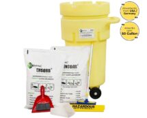 ENSORB Spill Kit in 50 Gallon Wheeled Salvage Drum