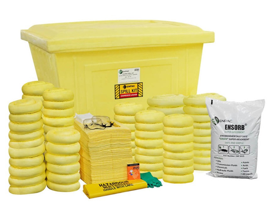 150 Gallon Chemical Spill Kit in ENPAC Extra Large TOTE 