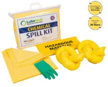 Lubetech Chemical Spill Kit in Transparant Carry Bag, 20 Liter