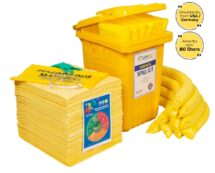 Lubetech Chemical Spill Kit in Wheelie Bin, 80 Liter