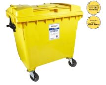 Lubetech Oil Spill Kit in Four Wheeled Bin, 1000 Liters