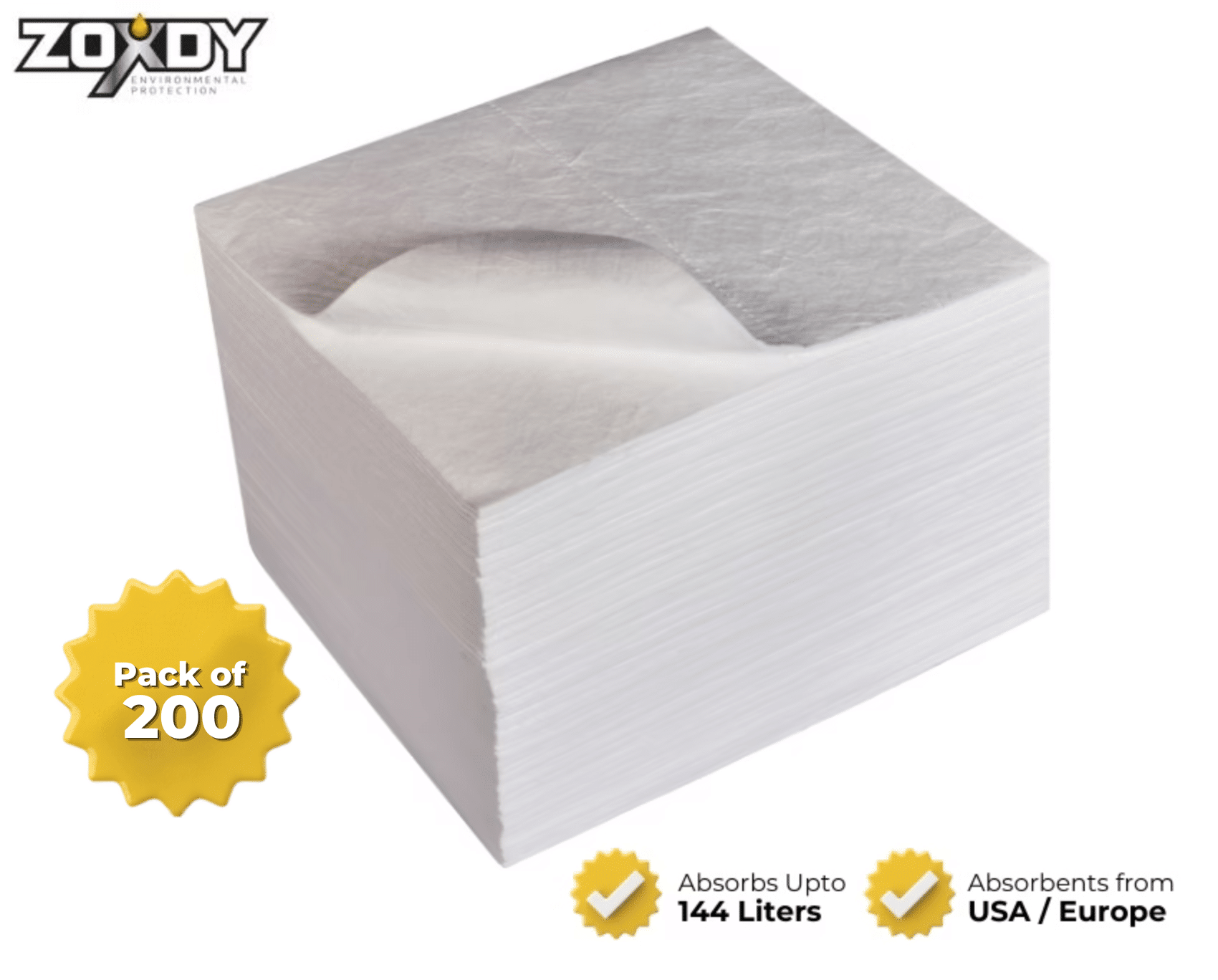 plain oil absorbent pad