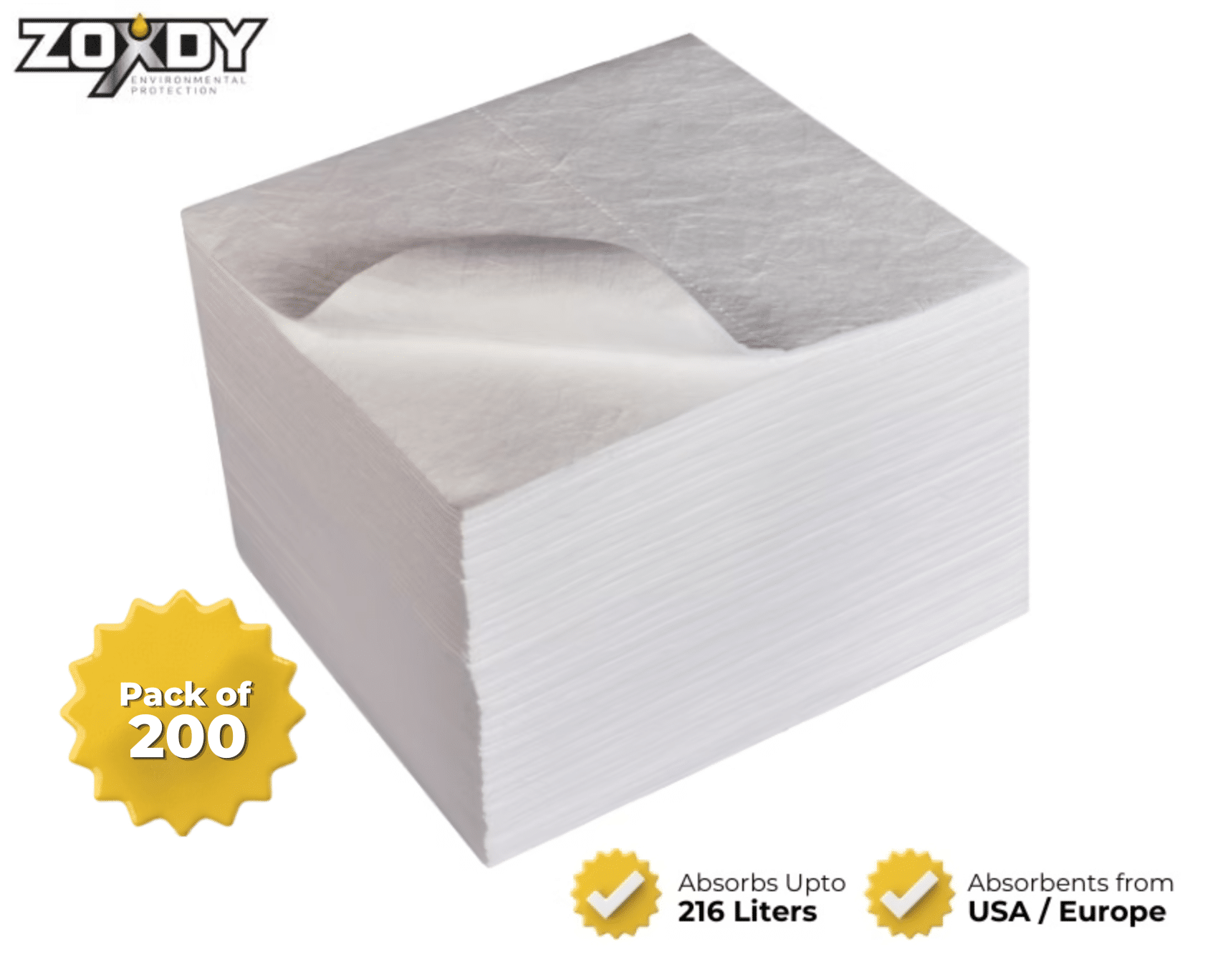 plain oil absorbent pad