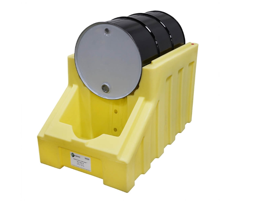 Drum Racker with Stacker and Poly-Shelf