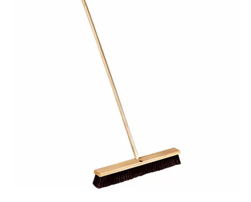 Push Broom with Long Handle 