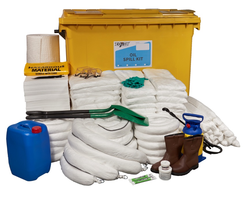 SOPEP – Oil Spill Kit in Four Wheeled Bin 