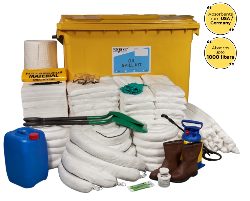 SOPEP - Oil Spill Kit in Four Wheeled Bin