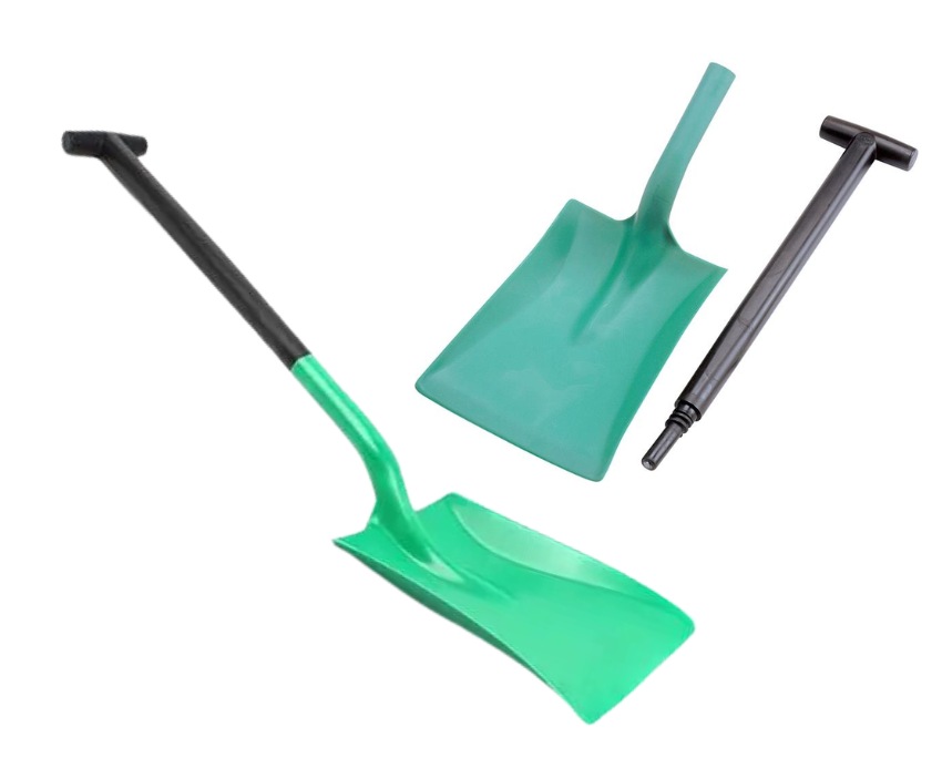 Non-Sparking Shovel with Detachable Handle 