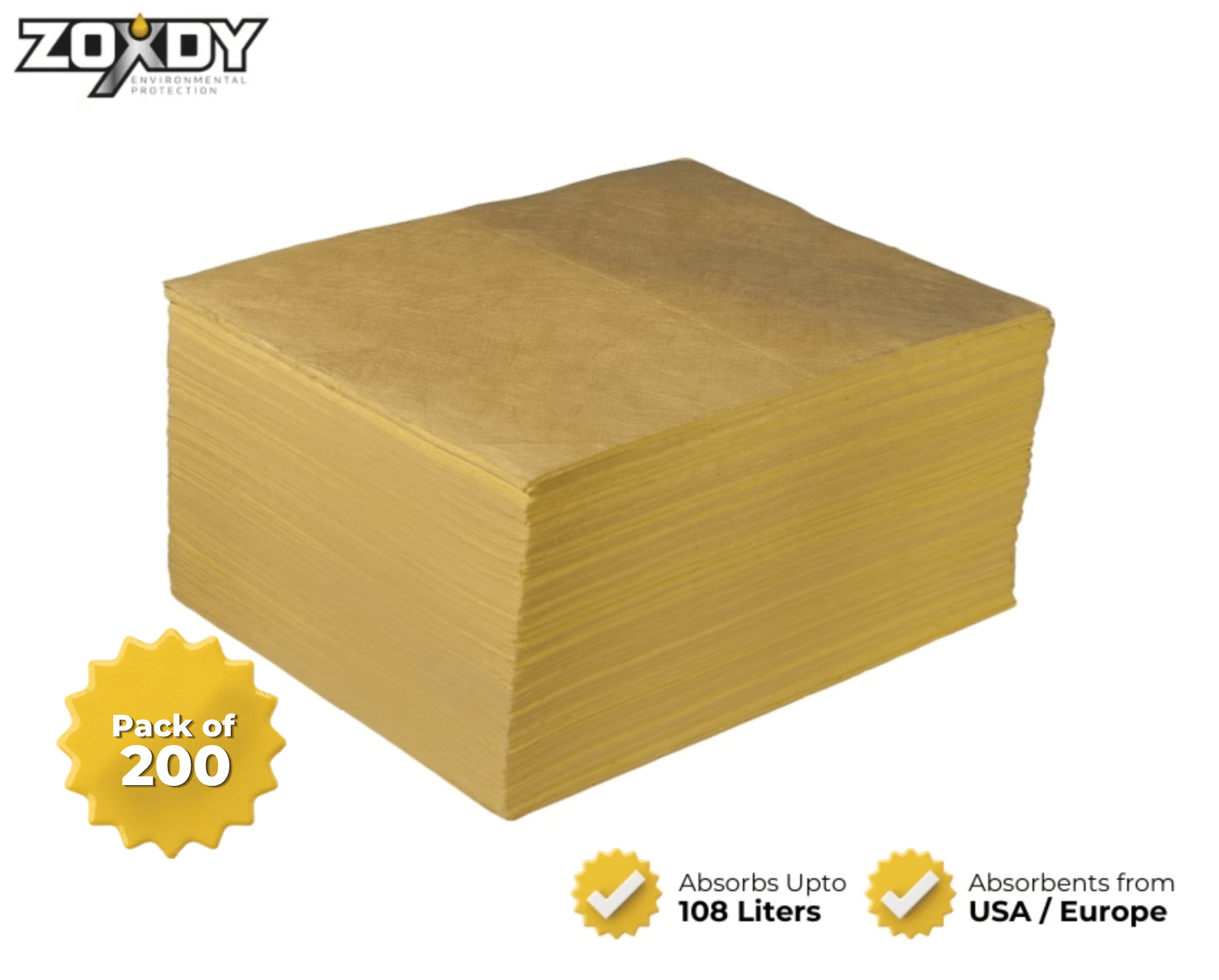plain chemical absorbent pad