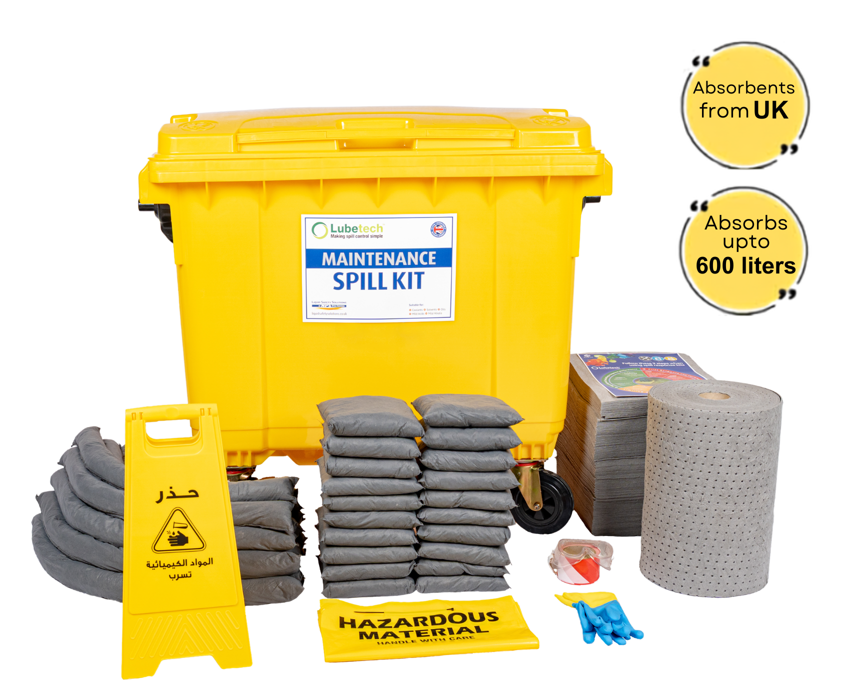 600 liter in universal spill kit